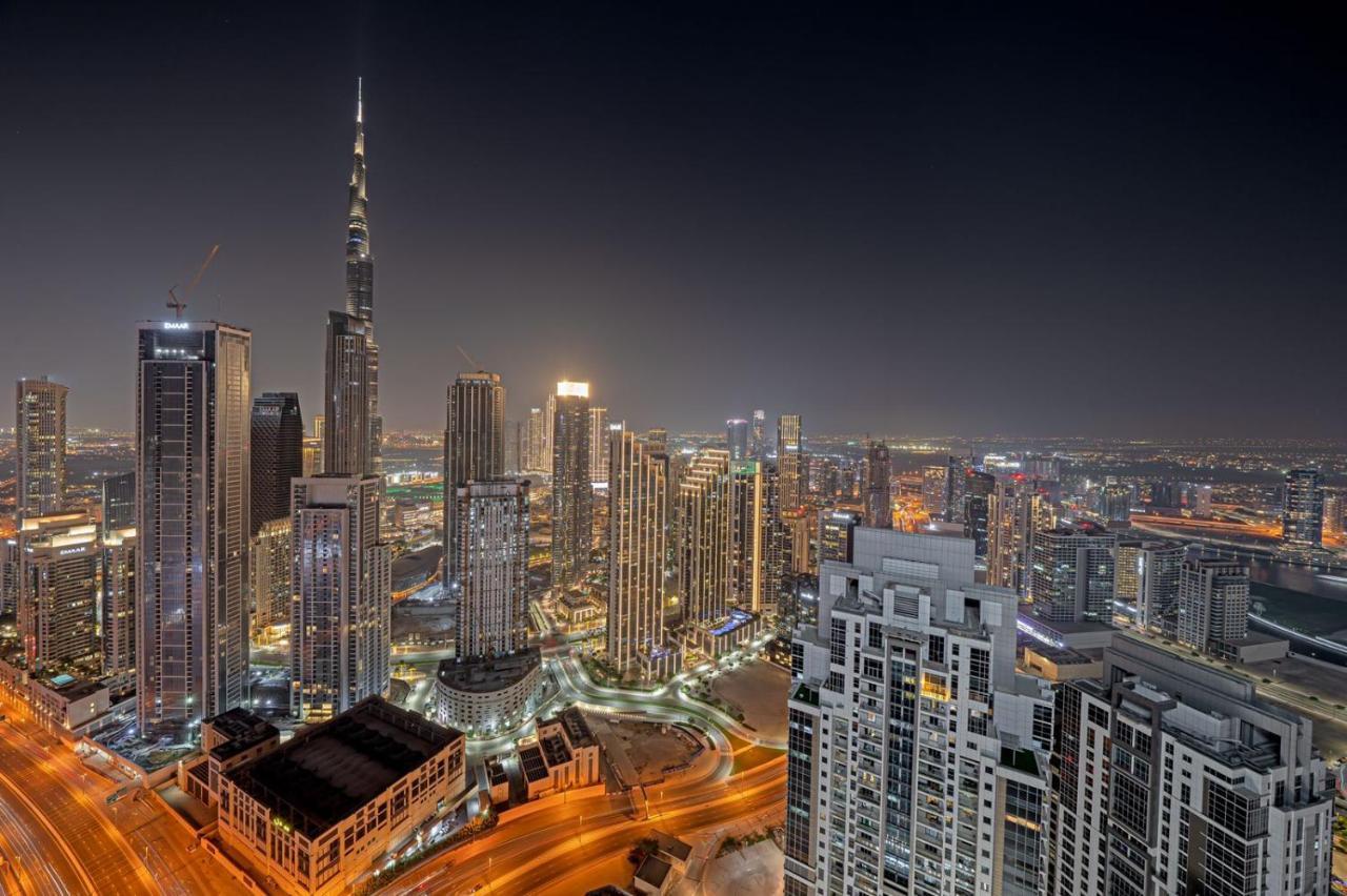 Paramount Midtown Deluxe 1 Bedroom Apartment With Full Burj-Khalifa View Dubai Bagian luar foto