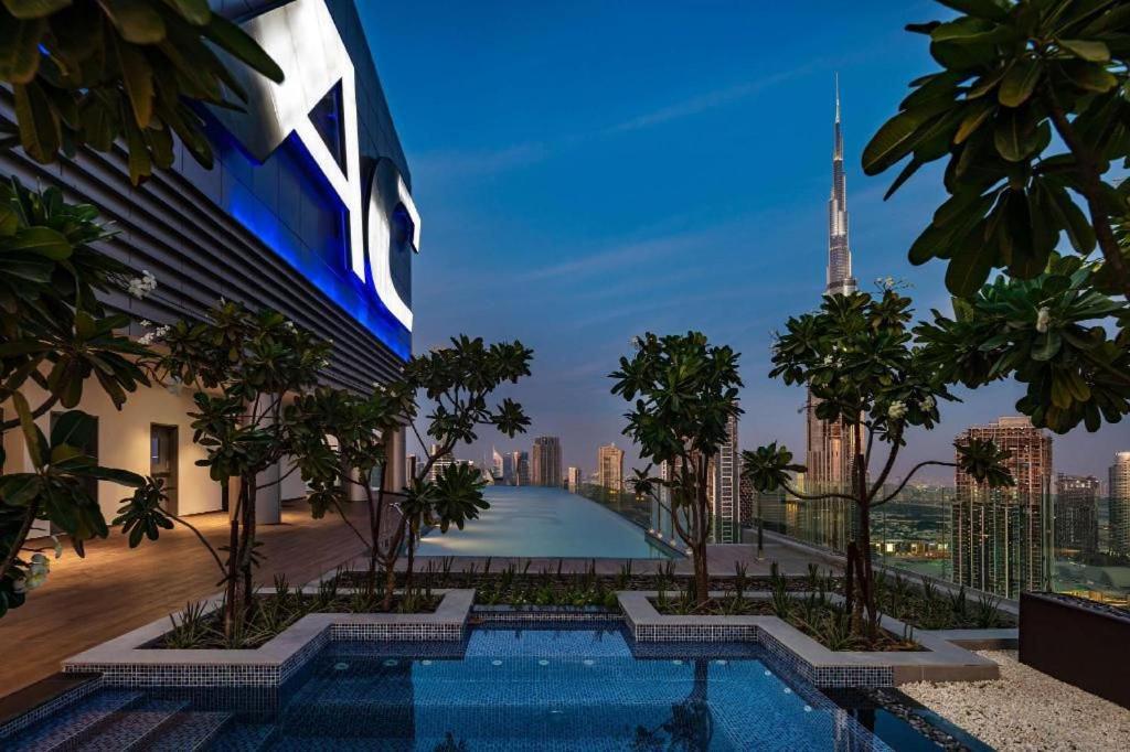 Paramount Midtown Deluxe 1 Bedroom Apartment With Full Burj-Khalifa View Dubai Bagian luar foto